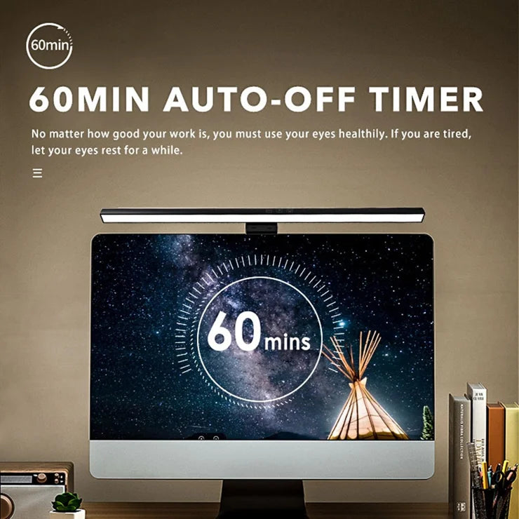 TB-30SA Monitor Light Bar – Eye Care • Adjustable Brightness • USB Powered