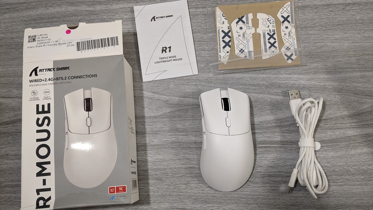 Attack Shark R1 Wireless Gaming Mouse – PAW3311 Sensor • Up to 18,000 DPI