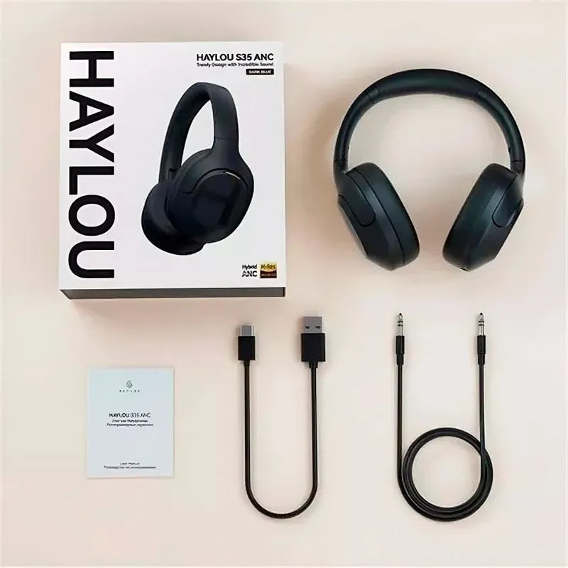 HAYLOU S35 ANC Wireless Headphones – Active Noise Cancellation • Bluetooth 5.2